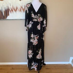 Sheer Floral Dress
